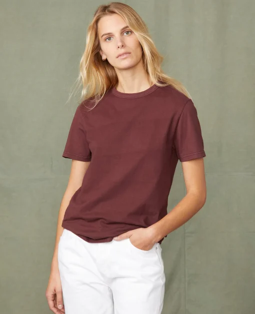 T-shirt col rond coton recyclé et organique