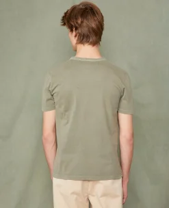 T-shirt col rond coton recyclé et organique