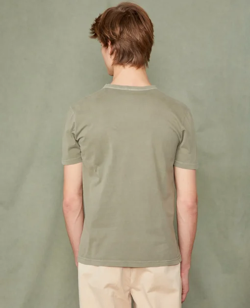 T-shirt col rond coton recyclé et organique