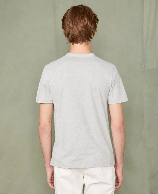 T-shirt col rond coton recyclé et organique