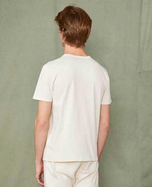 T-shirt col rond coton recyclé et organique