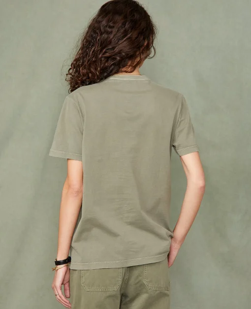 T-shirt col rond coton recyclé et organique