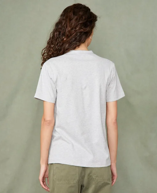 T-shirt col rond coton recyclé et organique