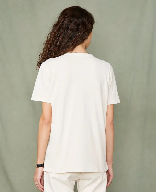 T-shirt col rond coton recyclé et organique