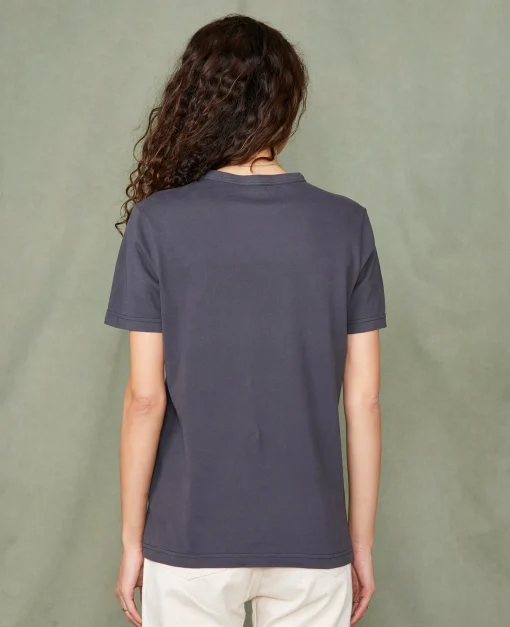 T-shirt col rond coton recyclé et organique