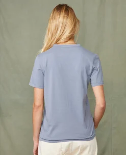 T-shirt col rond coton recyclé et organique