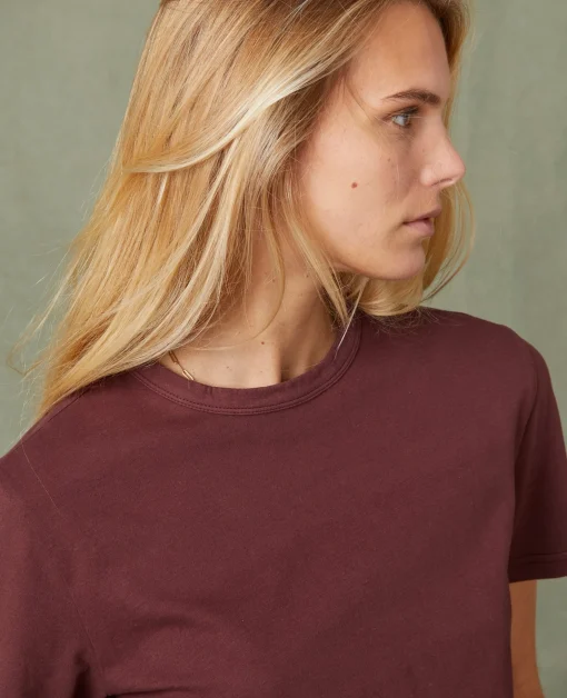 T-shirt col rond coton recyclé et organique