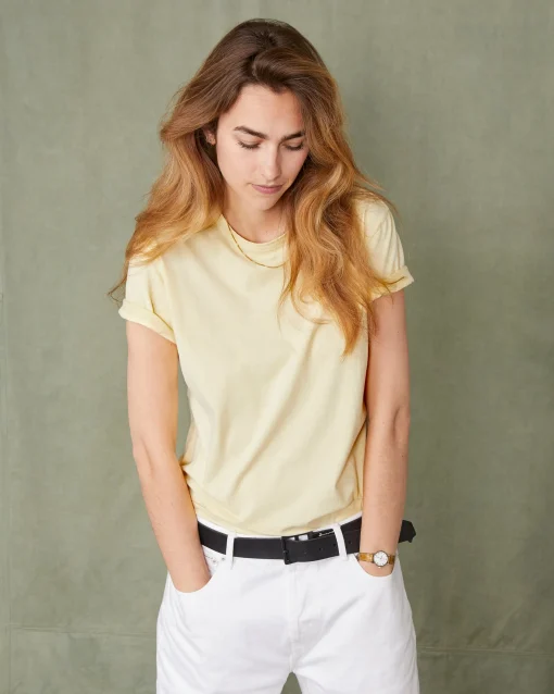 T-shirt col rond jersey de coton organique